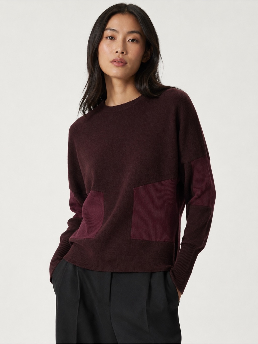 🌺 Phillip Lim 3.1 100% Merino Wool Colorblock Pullover Sweater